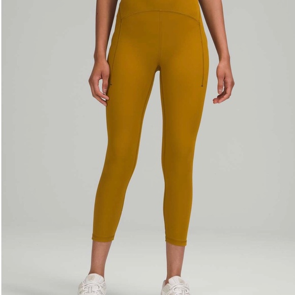 Lululemon Power Thru HR Crop 23 NWT SIZE 6 GLSC - Picture 1 of 5